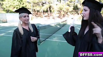 Preview 1 of Tube Porn Pussy Eit - Naughty graduating teens in a hot lesbian fuck