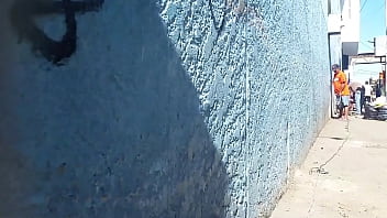 Preview 1 of Small Boy Big Oman Faking - spy pee in the public