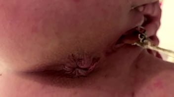 Preview 2 of Lad Beans - Asshole Grape moving and Pee above Camera