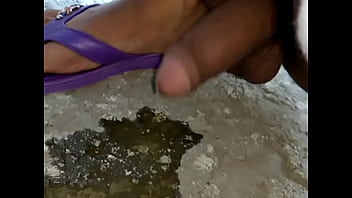 Preview 3 of Tube8 India - Pissing like a girl in public place with my huge dick