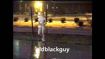 Preview 2 of A2 Annny P1o - oldblackguy and gloria singing in the rain shower