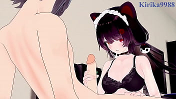 Preview 1 of C8 Pang Camfrog - Inui Toko and Nishizono Chigusa intense sex. - Nijisanji VTuber Hentai