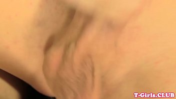 Preview 4 of Kincing 2 - Twosome tranny jerksoff  jizz while assfucked