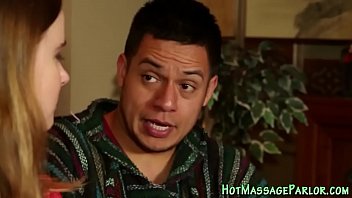 Preview 1 of 20ence Beg Cock - Massaging babe cumshot