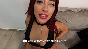 Preview 2 of Bf Sixsi Com - Peliroja de grandes tetas le hace una gran mamada a un fan