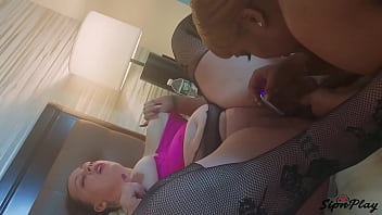 Preview 3 of Big Mama Fucking Small Boy - Squirting On Thick Milf