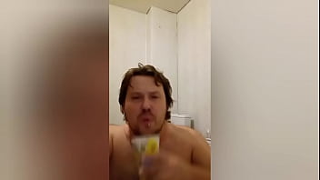 Preview 4 of Nasti Place - A gay man from Russia gets three cumshots on his face! The sperm was also in his mouth!