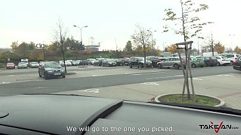 Preview 1 of Sex And Cum In Pussy - Stupid blonde cheated and fucked in car with huge cumshot