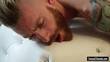 Preview 2 of Indian Ass Parade - Very tight blonde shemale fucked punk man on the couch