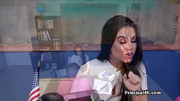 Preview 2 of Daniell Porn - Mixed Asian MILF fucked on teachers desk