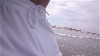 Preview 1 of Ymin Bir - See Through Shorts at the Beach