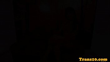 Preview 2 of Johnny Sins Rughf Sex - Black shemale buttfucked after seduction