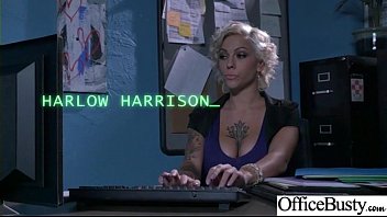 Preview 1 of Nude Mix - Office Big Tits Girl (Harlow Harrison) Realy Love Hard Baning clip-21