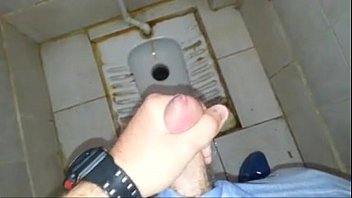 Preview 4 of Aunti Full Sex Indian - Jerking off in a school toilet