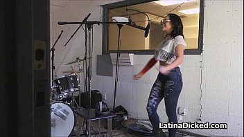 Preview 1 of Lavly Sixy Vido - Latina on bigcock at recording studio
