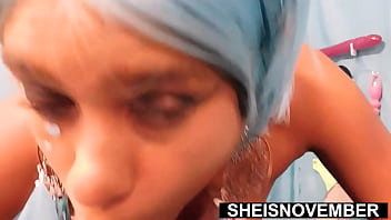 Preview 4 of Teen Full Porn Hd - Best Big Tits Bimbo Poses Her Voluptuous Sexy Rack Closeup,  While Playing On Her Bed,  Raunchy Young Black Whore Sheisnovember Completely Nude Body Exposed While Squeezing Her Large Brown Nipples And Big Tits On Her Knees on Msnovember