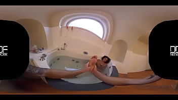 Preview 1 of Ashly Love - Intimate Pleasure: -taking Slim Babe Gives POV Footjob