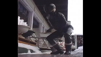 Preview 2 of Sam Alvin - RubberBikerInSnow30012002