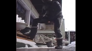 Preview 1 of Sam Alvin - RubberBikerInSnow30012002