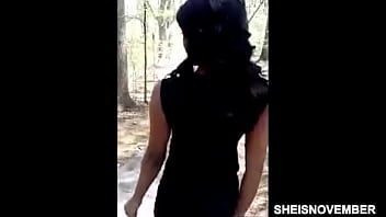 Preview 2 of Gf Revenge Vol 2 Jesse - Best Black Spinner Walk Flashing Young Pussy And Curvy Booty name Sheisnovember,  Wearing A Short Black Dress With Risky Upskirt Flash In Public With Red Thong Exposed With Curvy Ebony Thighs And Hour Glass Figure by Msnovember