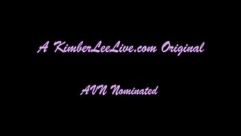 Preview 1 of Big Brest Fuking - Kimber Jerks Off BF in the Kitchen with Latex Gloves!