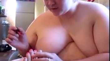 Preview 2 of Bay By Sxy - Sissy Making Nail Cliping,  Painting &amp_ Deepthroat With Cum Swallow
