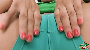 Preview 2 of Tushi Spank - Puffy Cameltoe Teen Has Big Round Ass Natural Boobs