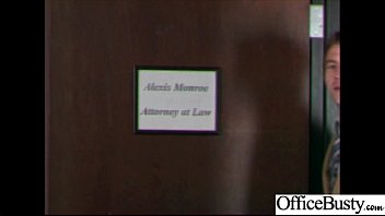 Preview 1 of Shemale Fake Texi - Round Big Tits Girl (Alexis Monroe) Get Banged In Office clip-03