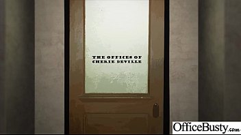Preview 1 of Hot Smoky - Round Big Tits Girl (Cherie Deville 001) Get Banged In Office clip-20