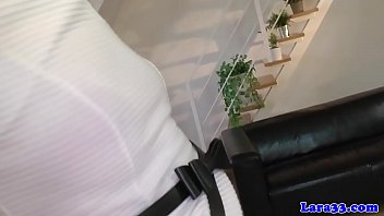 Preview 3 of Double Dildo Mom - British mature pussylicking after rubbing