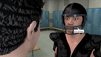 Preview 2 of Crossdressin In White Minidress - 3D Gay Sex Animated Prince of D&eacute_sert (french version)