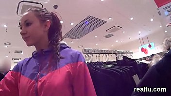 Preview 4 of Jonas Tr - Stunning czech kitten was teased in the mall and poked in pov