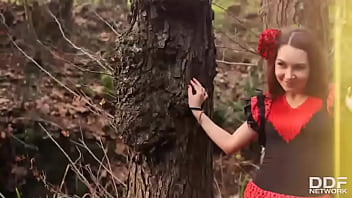 Preview 4 of Xxxocm Xxxcom - Fiery Hardcore in The Woods: Flamenco Dancer Needs Cock