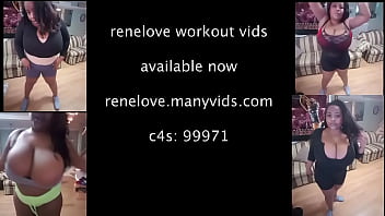 Preview 1 of Ai Papu - Rene love new work out vids!!!