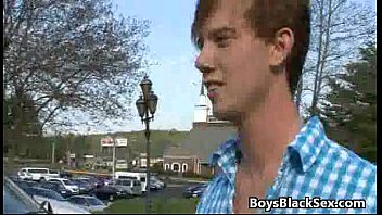 Preview 3 of Torsoman - Black Gay Dude Fuck White Skinny Cute Boy In His Tight Ass 15