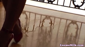 Preview 2 of Big Clit Grind Together - Sappho milk enema squirting in babes mouth