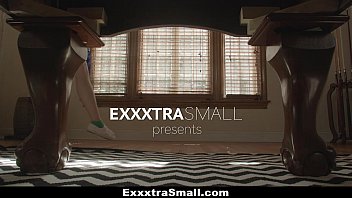 Preview 1 of Son Yoga Training - ExxxtraSmall - Tiny Cheerleader (Harley Ann) Stretched &amp_ Fucked