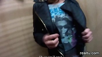 Preview 2 of Mastrubating Female Girls - Flawless czech girl is teased in the shopping centre and plowed in pov