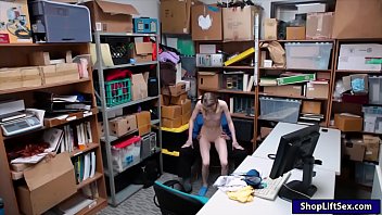 Preview 4 of Moviexvideoa - Very tight thief pounded by LP officer in the back office