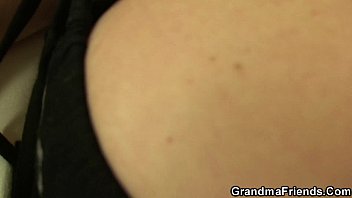 Preview 1 of Baglades Porn - Chubby mommy swallows two young dicks