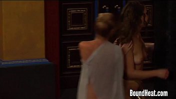 Preview 1 of Rachel Sters - Mistress Orgasming Hard Under Slaves Golden Strapon