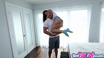 Preview 1 of Nipali Xxx Bf Hd - Teen extra small Zaya Cassidy nibbles a big cock