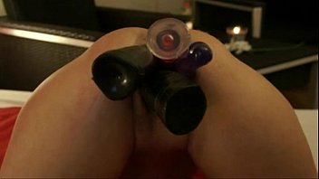 Preview 4 of 16 Young Sex - 4 dildos por la vagina