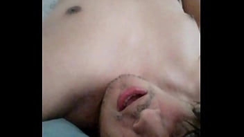 Preview 2 of Bathroom Fuk - Jacking off my uncircumcised cock,  full body view,  cumming,  eating my own cum. July 3,  2024.