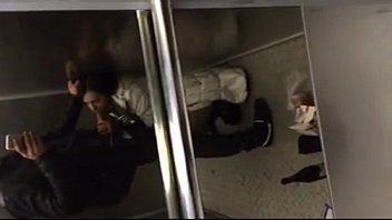 Preview 2 of Rissa2cute Fucking Dildo - Elevator blowjob