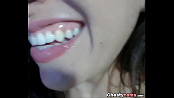 Preview 3 of Jpabir - Busty brunette milf shows her pussy on the chair