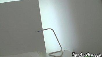 Preview 3 of Glasses Hidden Webcam - Teen newbie pussy jizzed