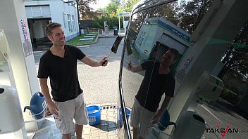 Preview 1 of Www Full Hd Sexcy Com - Takevan English whore jump into car and pay for ride with her body