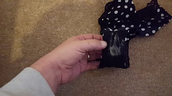 Preview 3 of Sex Toelt Fn - My wifes panties after she was fingered