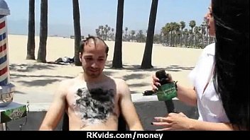 Preview 1 of Puke Panik - Tight teen fucks a man in front of the camera for cash 22